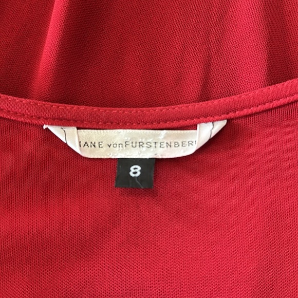 Diane von Furstenberg red dress size 8 - Picture 5 of 5